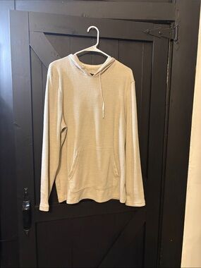 RAINFOREST Beige Waffle-Knit Hooded Sweater
